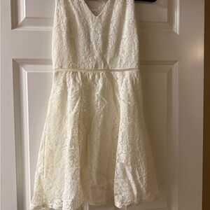 Elegant White Lace kids Dress